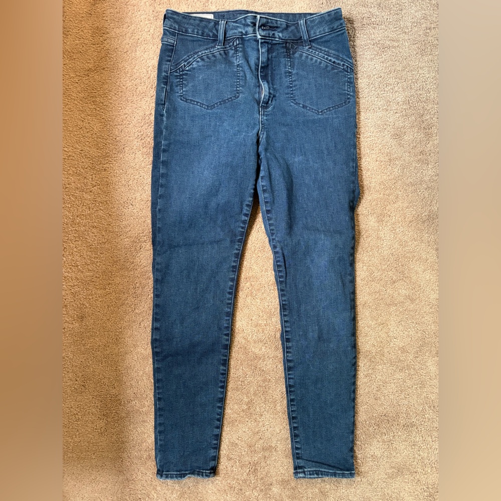 GAP Women's Univeral Jegging High Rise Skinny Jeans in Dark Blue Denim 30/10R